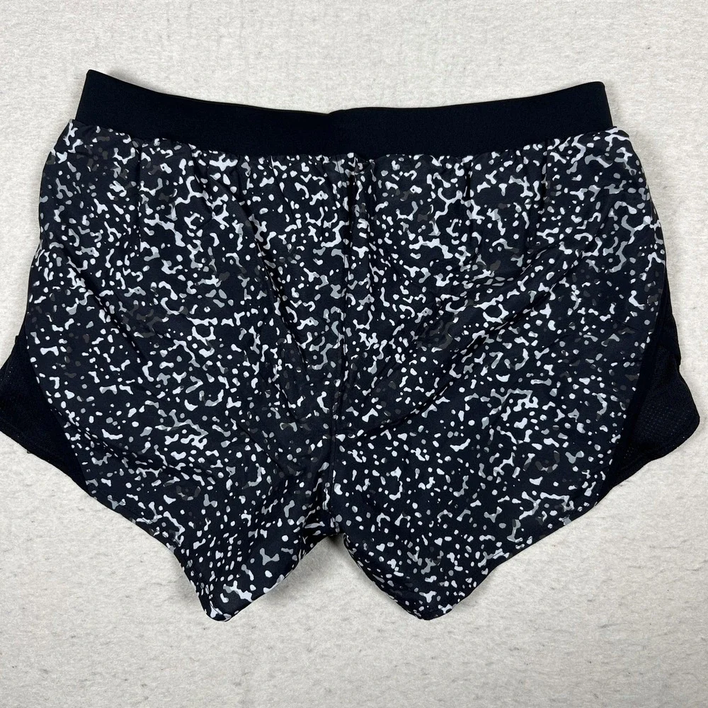 Under Armour Fly By 2.0 Printed Shorts Womens Small Black Running Training‎